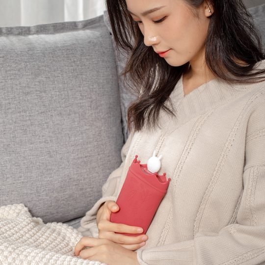 GXZ-NSD202 Electric Hand Warmer Portable Silicone Hot Water Bottle Warming Bag Rubber USB Handheld Hand Warmer