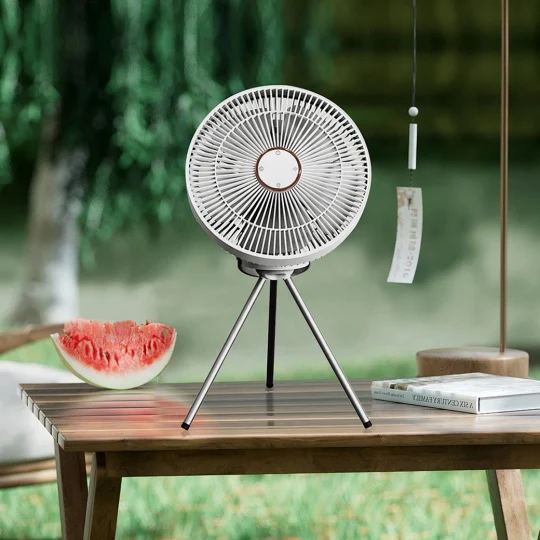 GXZ-F25  Wireless Remote Control 4000mAh Long Battery Life Led Light Multi-Function Rechargeable Portable Mini Outdoor Tent Camping Fan
