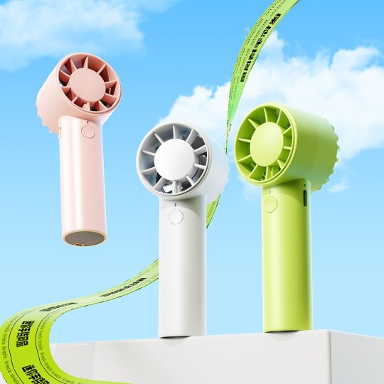 GXZ-F32  2024 New 2200mAh Long Battery Life Brushless Semiconductor Cooling Metal Rechargeable Usb Personal Portable Mini Handheld Fans