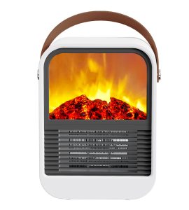 GXZ-N7  Simulated Flame Space Heater Fan,Portable Ptc Electric PTC Heaters,Personal Desktop Home Room Office Mini Fan Heater