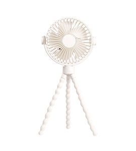 GXZ-F15  3 Speeds Adjust Portable Desktop Table Cooling Handheld Stroller Fan Battery Powered Rechargeable Flexible Tripod Clip On Fan