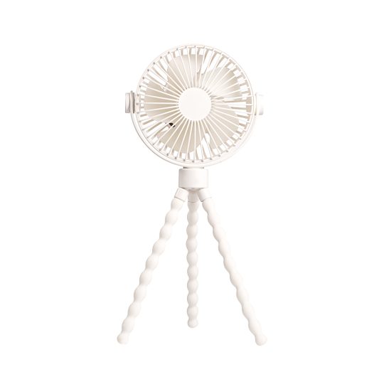 GXZ-F15  3 Speeds Adjust Portable Desktop Table Cooling Handheld Stroller Fan Battery Powered Rechargeable Flexible Tripod Clip On Fan
