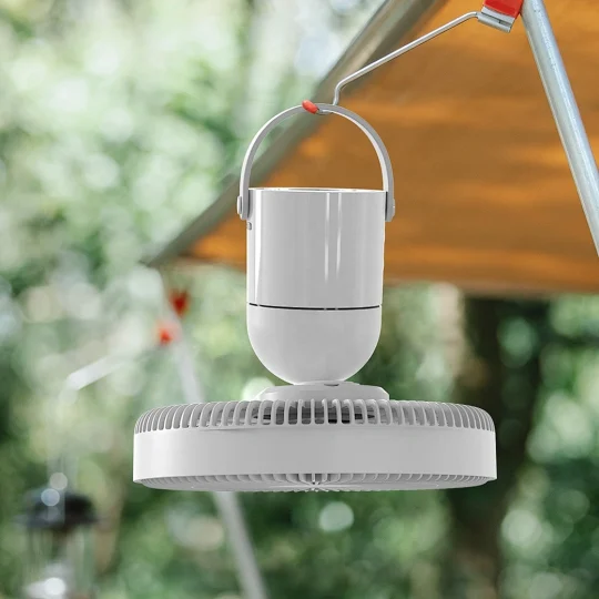 GXZ-F25  Wireless Remote Control 4000mAh Long Battery Life Led Light Multi-Function Rechargeable Portable Mini Outdoor Tent Camping Fan