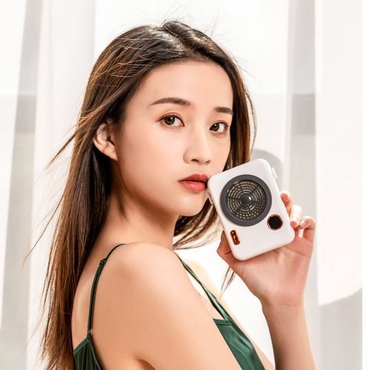 GXZ-F856 New Design Camera Style Portable Fan Neck Hanging Fan