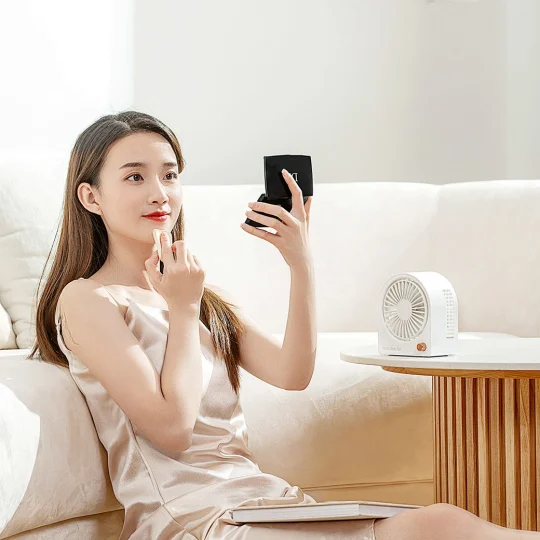 GXZ-F857  Small Q Personal Mini Portable Fan Handheld Mini Fan Rechargeable Battery Fan For Car Home Household