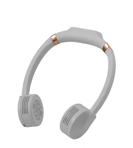 GXZ-F859  New Design Hanging Air Cooling Fans Rechargeable Hand-Free Bladeless Neckband Fan Portable USB Mini Neck Fan For Outdoor Sport