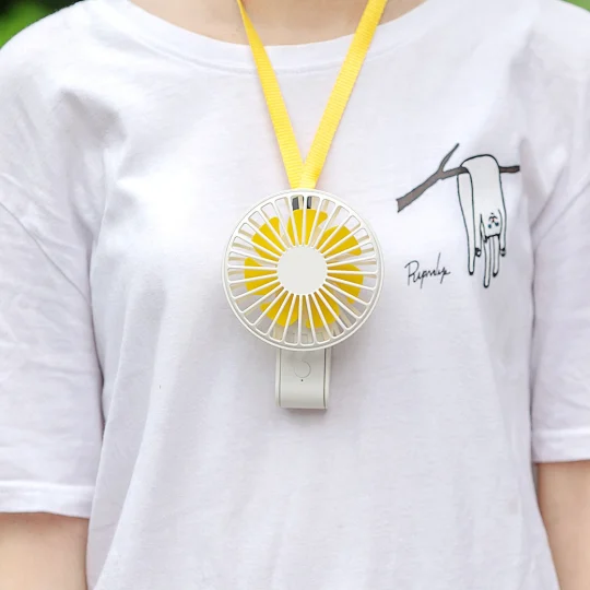 GXZ-F833  Neck Fan Foldable Small Air Cooler USB Fan Portable Table Neck Hanging Mini Fan