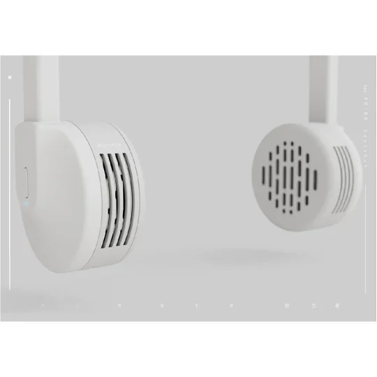GXZ-F859  New Design Hanging Air Cooling Fans Rechargeable Hand-Free Bladeless Neckband Fan Portable USB Mini Neck Fan For Outdoor Sport