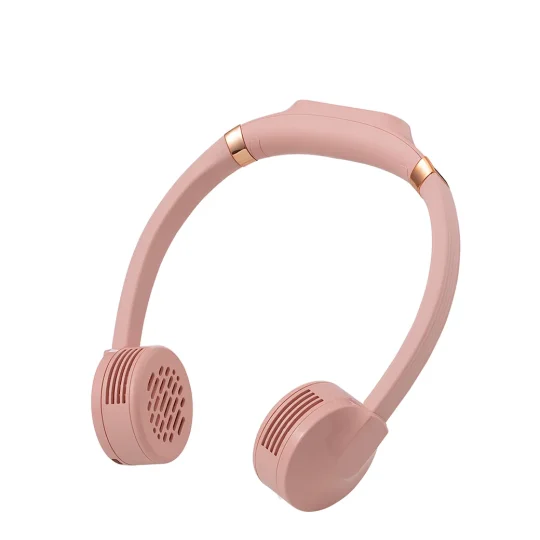 GXZ-F859  New Design Hanging Air Cooling Fans Rechargeable Hand-Free Bladeless Neckband Fan Portable USB Mini Neck Fan For Outdoor Sport