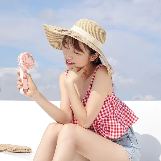 GXZ-F833  Neck Fan Foldable Small Air Cooler USB Fan Portable Table Neck Hanging Mini Fan