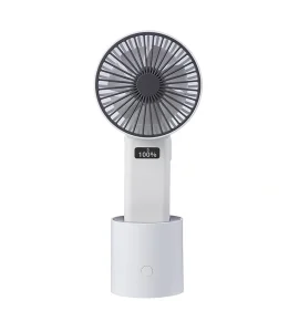 GXZ-F826  Innovative handheld oscillating fan 4000mah Battery Rechargeable desk fan rotating portable fan