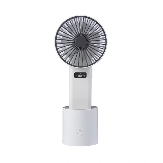 GXZ-F826  Innovative handheld oscillating fan 4000mah Battery Rechargeable desk fan rotating portable fan
