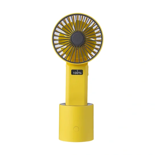GXZ-F826  Innovative handheld oscillating fan 4000mah Battery Rechargeable desk fan rotating portable fan