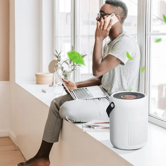 GXZ-AP07 Amazon Top Seller Smart Household Outdoor Camping HEPA Small Personal Desktop Mini Portable Air Purifier