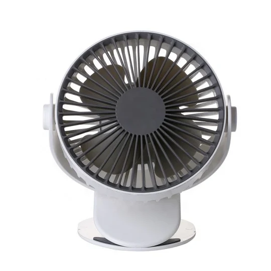 GXZ-F811  Portable USB Table Fan Clip-on Type Rechargeable Cooling Mini Desk Fan 360 Degree Rotation 3 Speeds Adjustable Clip-on Fan