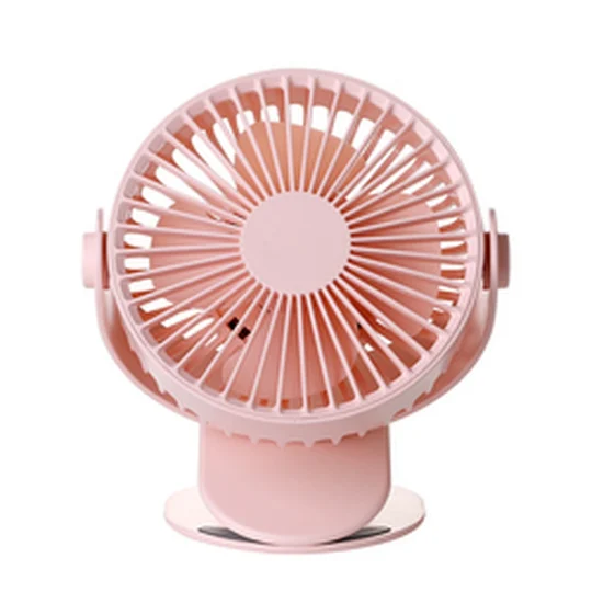 GXZ-F811  Portable USB Table Fan Clip-on Type Rechargeable Cooling Mini Desk Fan 360 Degree Rotation 3 Speeds Adjustable Clip-on Fan