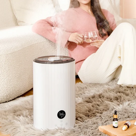 GXZ-H1   Top sponsor listing Aroma Diffuser Innovative Essential Oil Ultrasonic Humidifier Flame Aroma Diffuser With Night Light