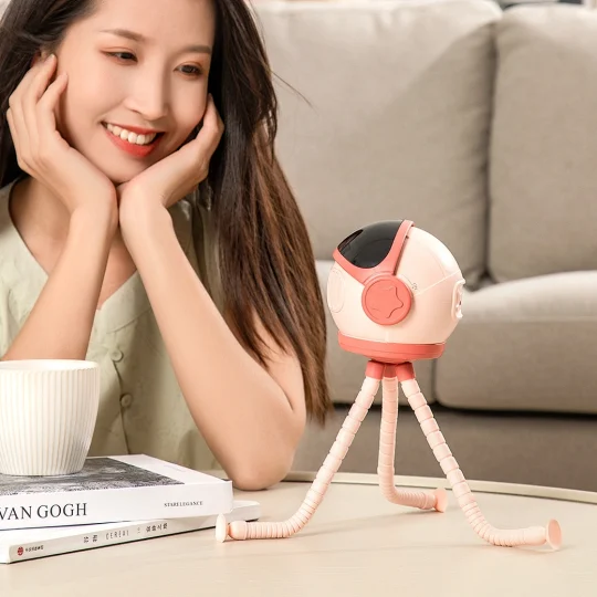 GXZ-F27  4000mAh Leafless Tripod Flexible Bladeless Rechargeable Usb Mini Clip Portable Baby Octopus Stroller Fan