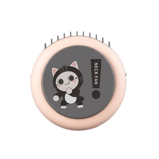 GXZ-F1011  3 pack cool personal hand free necklace battery operated portable hanging neck mini fan