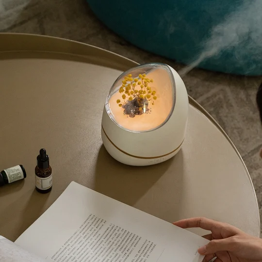 GXZ-WX103 Home Decor Flowers Aroma Diffusers Cool Mist Maker LED Ultrasonic Humidifier Essential Oil Room Fragrance Diffusers