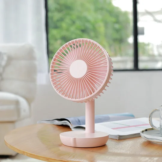 GXZ-F819  Desk Fan 4000 mAh 18650 Rechargeable battery Portable Strong 3 Speed Adjustable Angle Desk Mini Fan For Summer