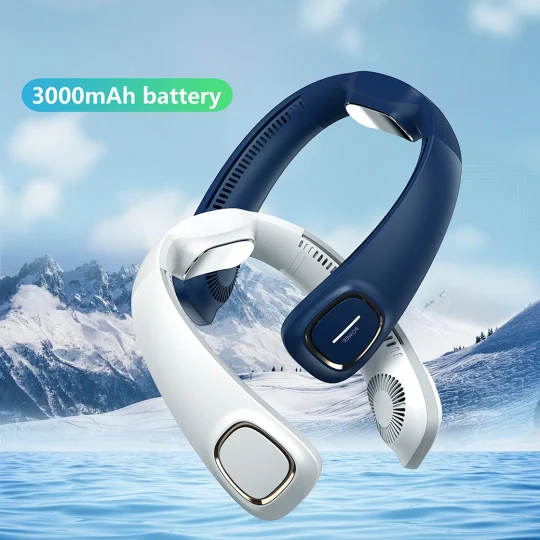 GXZ-F16  Cooling Neck Fan 2021 Best Gift Hand Free Portable Neck Fan 360 Cooler Double Vent Wearable Air Conditioner