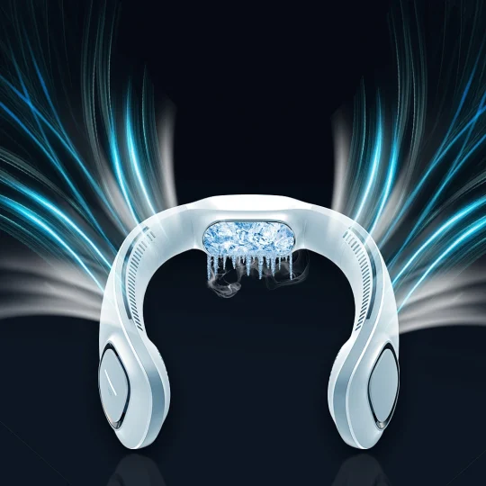 GXZ-F16  Cooling Neck Fan 2021 Best Gift Hand Free Portable Neck Fan 360 Cooler Double Vent Wearable Air Conditioner