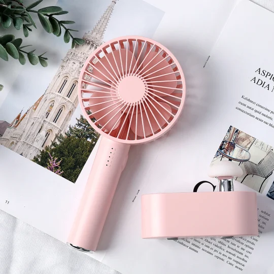 GXZ-F815  New Model Mini Handy Fan USB Rechargeable Mini Fan with Night light