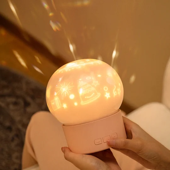 GXZ-TD2 Factory Price Christmas Led Lamp Bed Light Rotatable Starry Sky Projector Night Light with Music Bluetooth Speaker