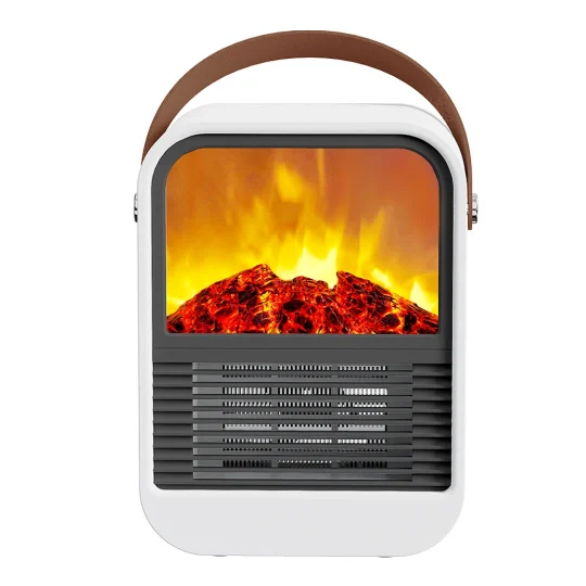 GXZ-N7  Simulated Flame Space Heater Fan,Portable Ptc Electric PTC Heaters,Personal Desktop Home Room Office Mini Fan Heater