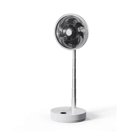 GXZ-F3  Hot Sale New Rechargeable 10000mah Battery Powered Standing and Desk Foldable fan with LED Light and Rotation