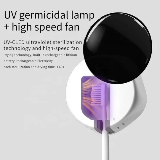 GXZ-RD3 New Arrivals 2023 Best Toothbrush Sterilizer,Mini Portable Rechargeable Travel UVC Toothbrush Sterilizer Box