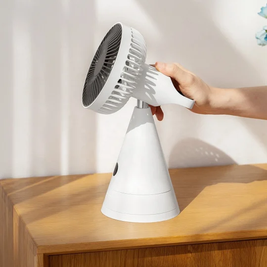 GXZ-F821  2021 4000mah rechargeable battery mirror fan rotating desk fan