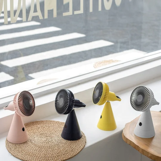 GXZ-F821  2021 4000mah rechargeable battery mirror fan rotating desk fan
