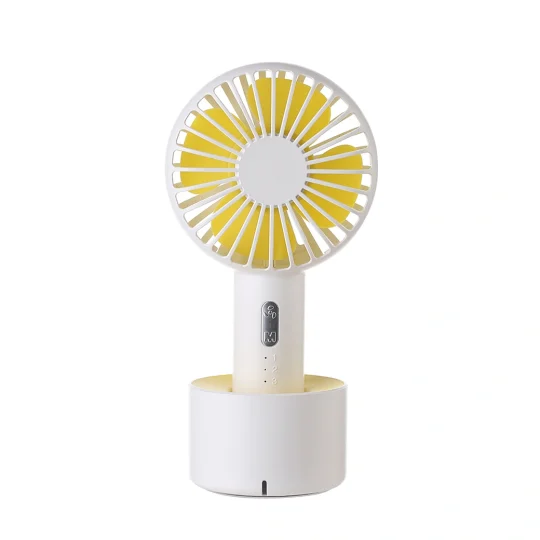 GXZ-F810  Hot sale new creative design table fan with 18650 recgargeable KC/PSE battery portable fan use charging base mini fan