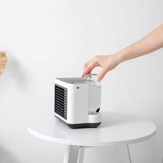 GXZ-F832 Best Portable Mini Air Cooler Fan Negative ion Air Cooler Small Water Desktop Fan Wireless Camping Air Conditioner Fan