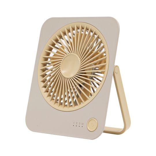 GXZ-F59 Mini Tabletop Wireless USB Square Desk Fan Rechargeable Square Standing Fan BLDC