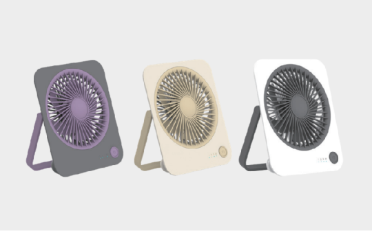 GXZ-F59 Mini Tabletop Wireless USB Square Desk Fan Rechargeable Square Standing Fan BLDC