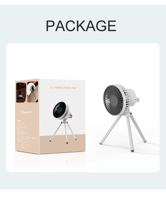 GXZ-F21 Newest 2023 camping fan,portable rechargeable usb desktop tripod fan,mini ceiling outdoor light fans