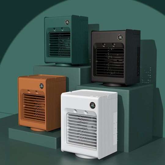 GXZ-F855 hot sale rotating portable mini smart air conditioner with LED night light and humidifier function