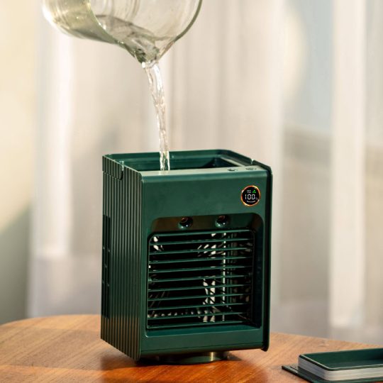 GXZ-F855 hot sale rotating portable mini smart air conditioner with LED night light and humidifier function