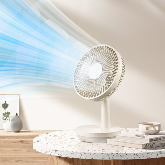 GXZ-F38A USB Desktop Fan Rechargeable Cooling Fan Atmosphere Light