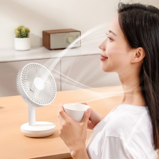 GXZ-F38A USB Desktop Fan Rechargeable Cooling Fan Atmosphere Light