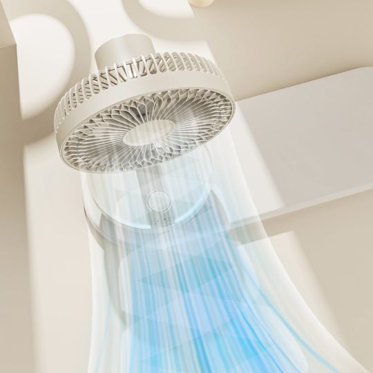 GXZ-F38A USB Desktop Fan Rechargeable Cooling Fan Atmosphere Light