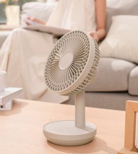 GXZ-F38A USB Desktop Fan Rechargeable Cooling Fan Atmosphere Light