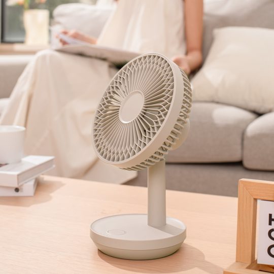 GXZ-F38A USB Desktop Fan Rechargeable Cooling Fan Atmosphere Light