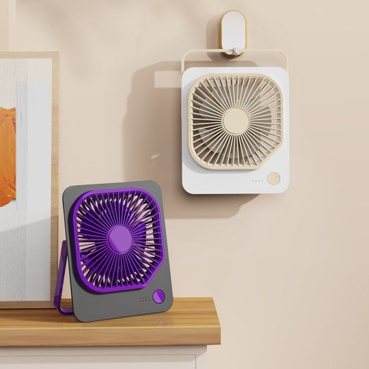 GXZ-F68 Mini Table 1200mah Rechargeable Ultra thin Desk Fan