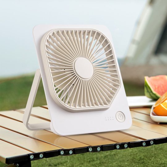 GXZ-F68 Mini Table 1200mah Rechargeable Ultra thin Desk Fan